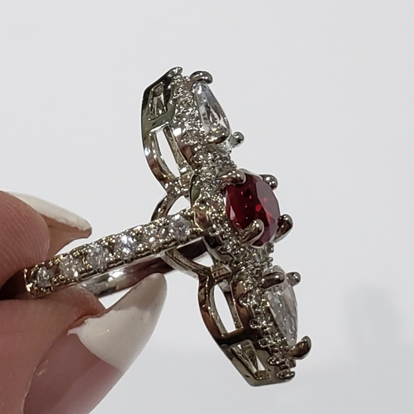 Sapphire gemstone, 925 silver ring - Picture 10 of 13